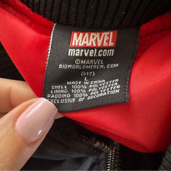 Marvel X Deadpool camo bomber jacket, size large - Picture 3 of 6